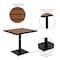 Flash Furniture Faux Teak Outdoor Patio Table and Chair Set XU-DG-10456036-GG - alternate 4